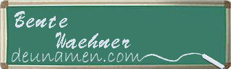 Bente Waehner Visitenkarte